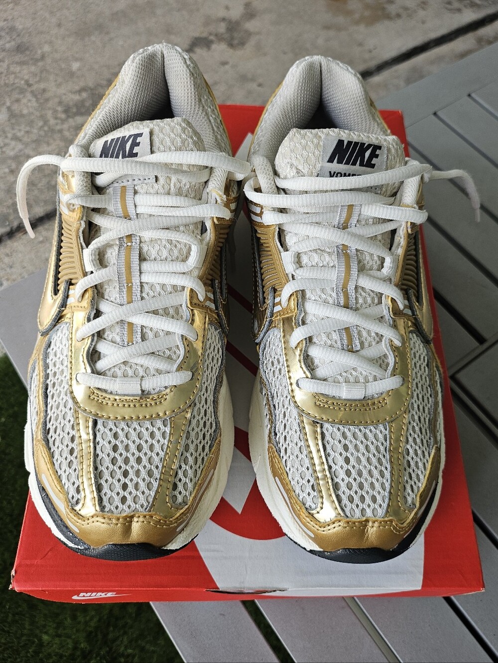 Nike Zoom Vomero 5 "Metallic Gold" Women's Size 9